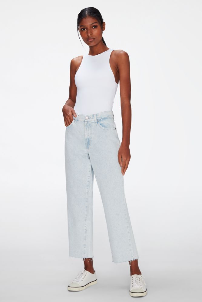 The Modern Straight Ice Pop With Raw Cut Hem