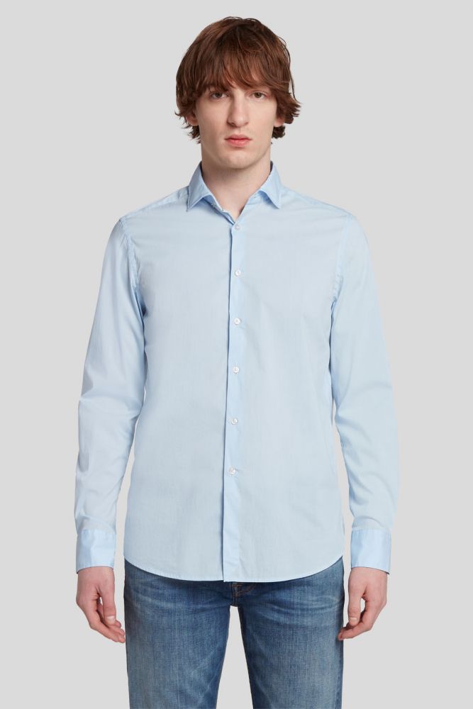 Cutaway Shirt Popeline Light blue