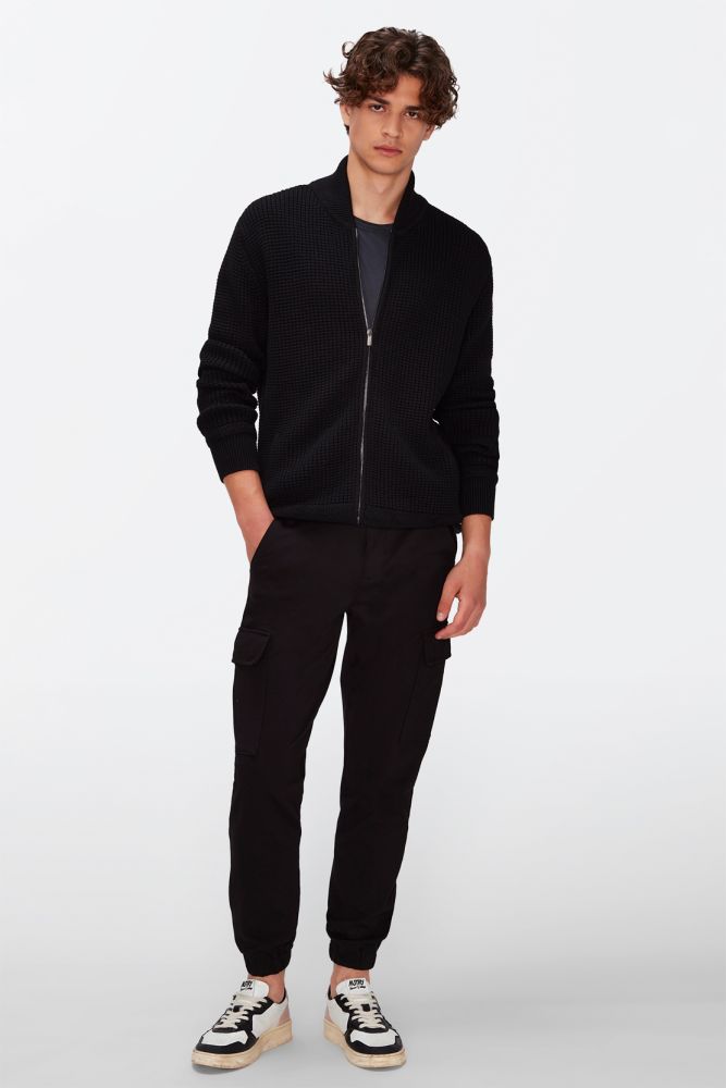 Cargo Chino Double Knit Black