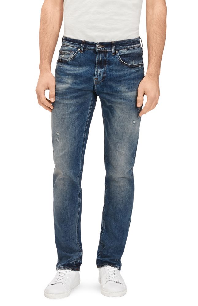 Kayden Blinding slim Straight Mid Blue