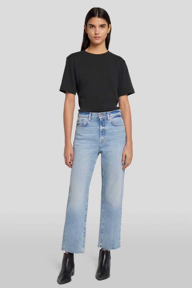 Logan Stovepipe Ode To With Fringed Hem