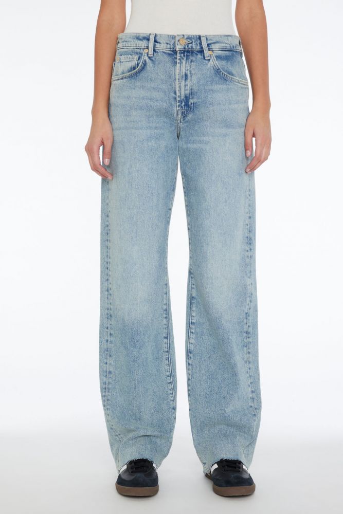 Tess Trouser Serenade With Raw Cut