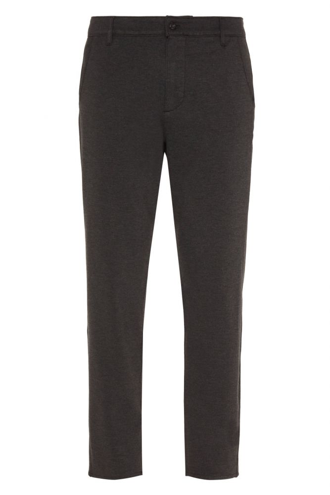 Travel Chino Double Knit Grey Melange