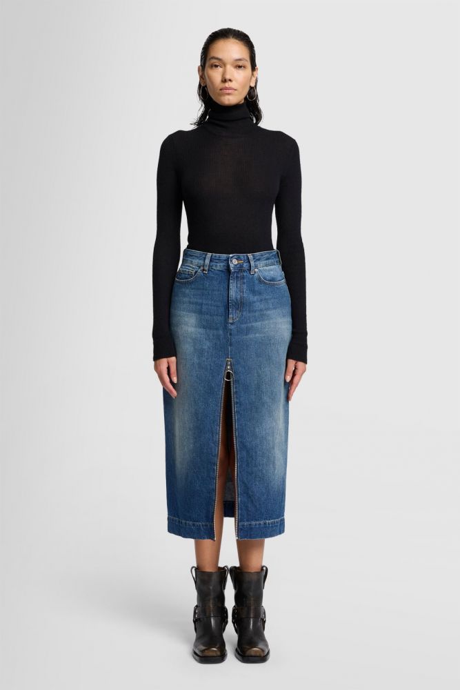 Amber Skirt Topic With Front Zip